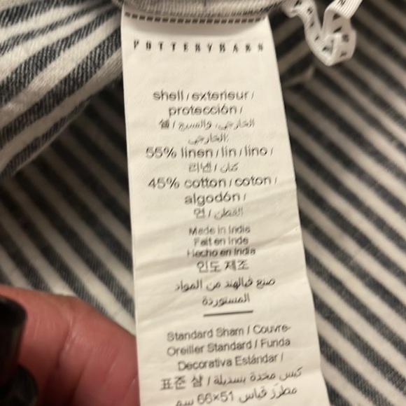 Pottery barn linen blend queen SZ duvet set New! - Picture 8 of 8